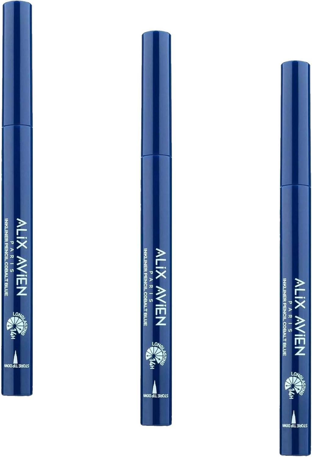 Uzun Süre Kalıcı, Suya Dayanıklı Ve Yumuşak Uçlu Lacivert Göz Kalemi - Inkliner Eyeliner Cobalt Blue (3 paketi)