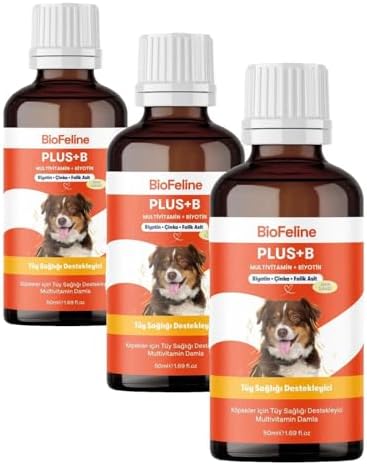 Alternative view of Biofeline Köpekler İçin Plus B Damla 50ml ve Tüy Dökülmesini Engelleyici Biotinli Tüy Sağlığı Damlası (3 paketi)
