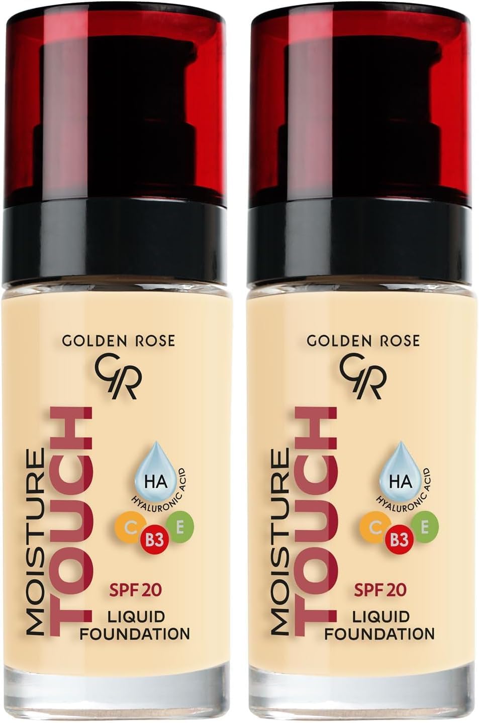 Moisture Foundation No: 101 - Hyaluronik Asitli Nemlendirici Fondöten SPF 20-30 ml (2 paketi)