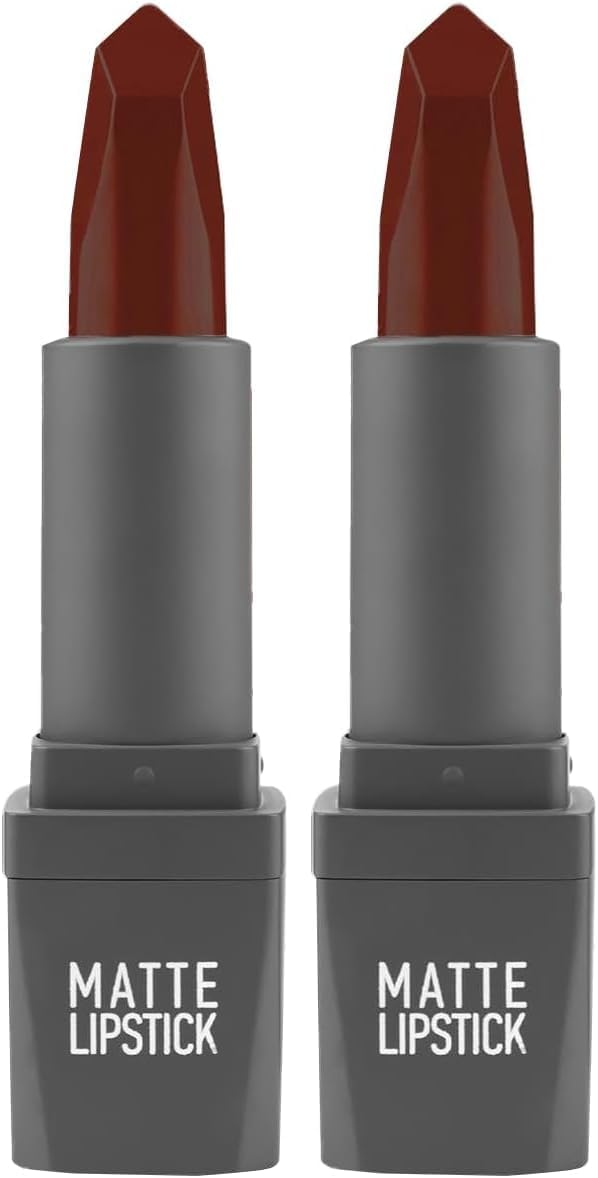 Yoğun Renk Veren Uzun Süre Kalıcı Nemlendirici Kadifemsi Mat Ruj - Lipstick 424 Ruby Red (2 paketi)
