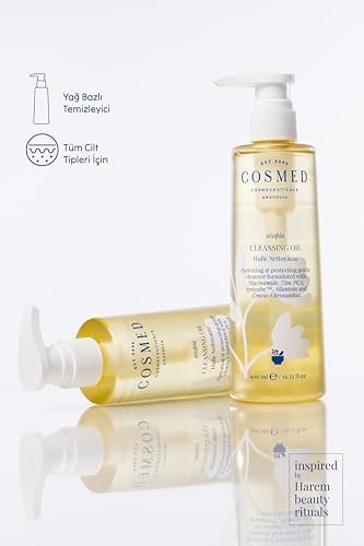 COSMED Cleansing Oil, Yüz ve Vücut için Yağ Bazlı Temizleyici, 400 ml (2 paketi)