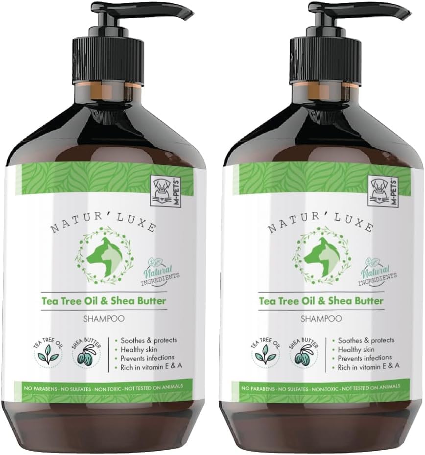 NATURLUXE DOG SHAMPOO TEA TREE & SHEA BUTTER 500ML (2 paketi)