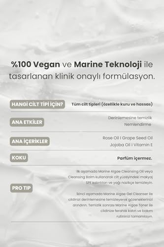 Alternative view of Matsu Professional Algae, Bariyer Koruma Makyaj ve Yüz Temizleme Yağı, 200 Ml (2 paketi)