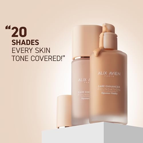 Alix Avien Kırışıklık Karşıtı Nemlendirici SPF30 Parlak Bitişli Fondöten Care Enhancer 806 Pale Apricot (2 paketi)