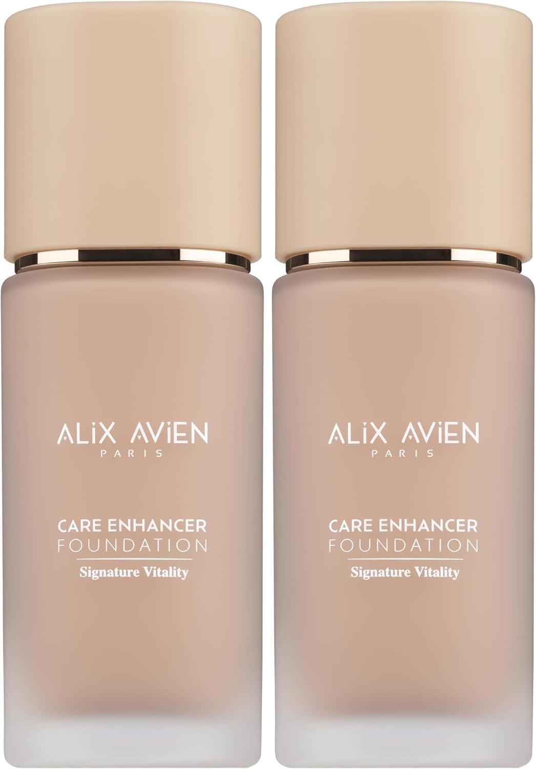 Alternative view of Alix Avien Kırışıklık Karşıtı Nemlendirici SPF30 Parlak Bitişli Fondöten Care Enhancer 806 Pale Apricot (2 paketi)