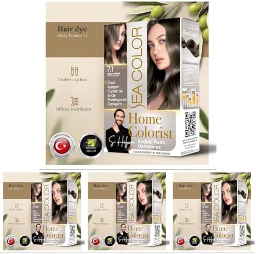 Sea Colorist Set Saç Boyası 7.1 Sisli Kumral Mısty Blonde (4 paketi)