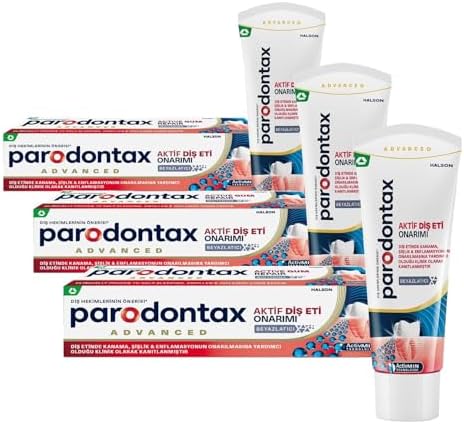 Parodontax Aktif Diş Eti Onarımı Beyazlatıcı Diş Macunu 75 ml (3 paketi)