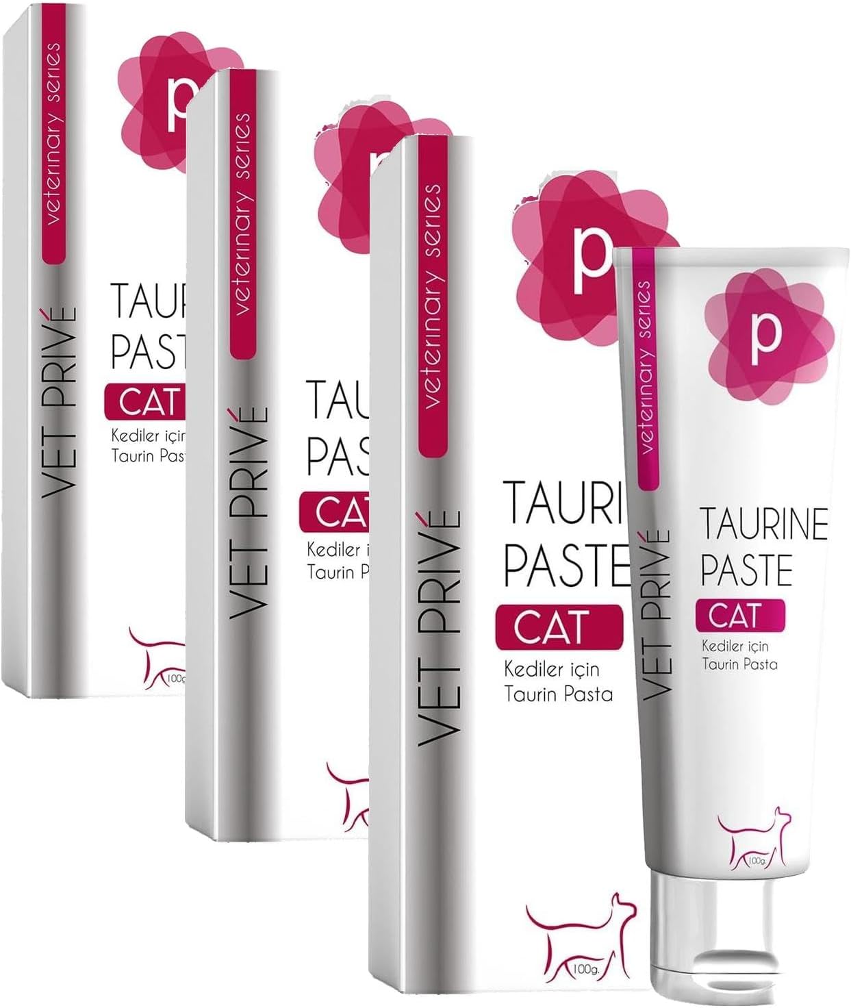 Vetprive Taurine Paste/Ct Taurin Pasta 100 Gr (3 paketi)