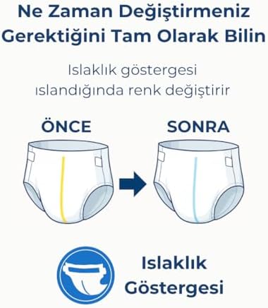 Alternative view of Yetişkin Hasta Bantlı Bez X-Large 7 Adet - Deneme Paketi, Emici (4 paketi)