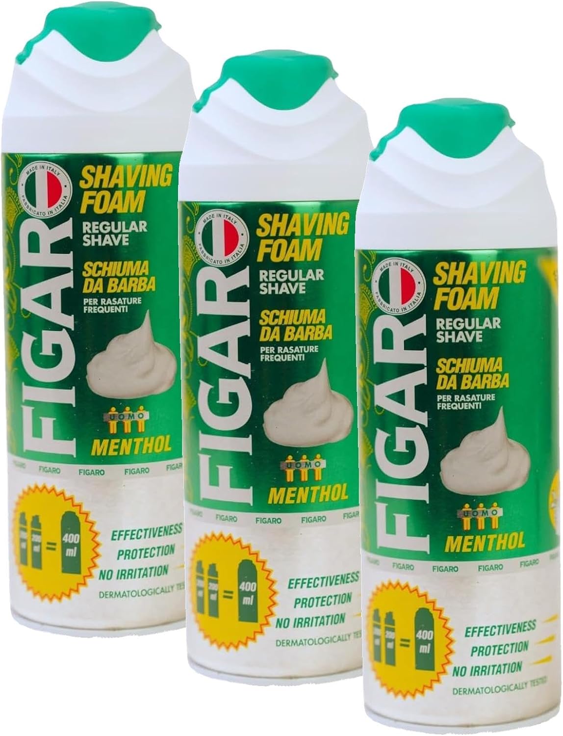 Alternative view of Figaro Tıraş Köpüğü Menthol 400 ml (3 paketi)