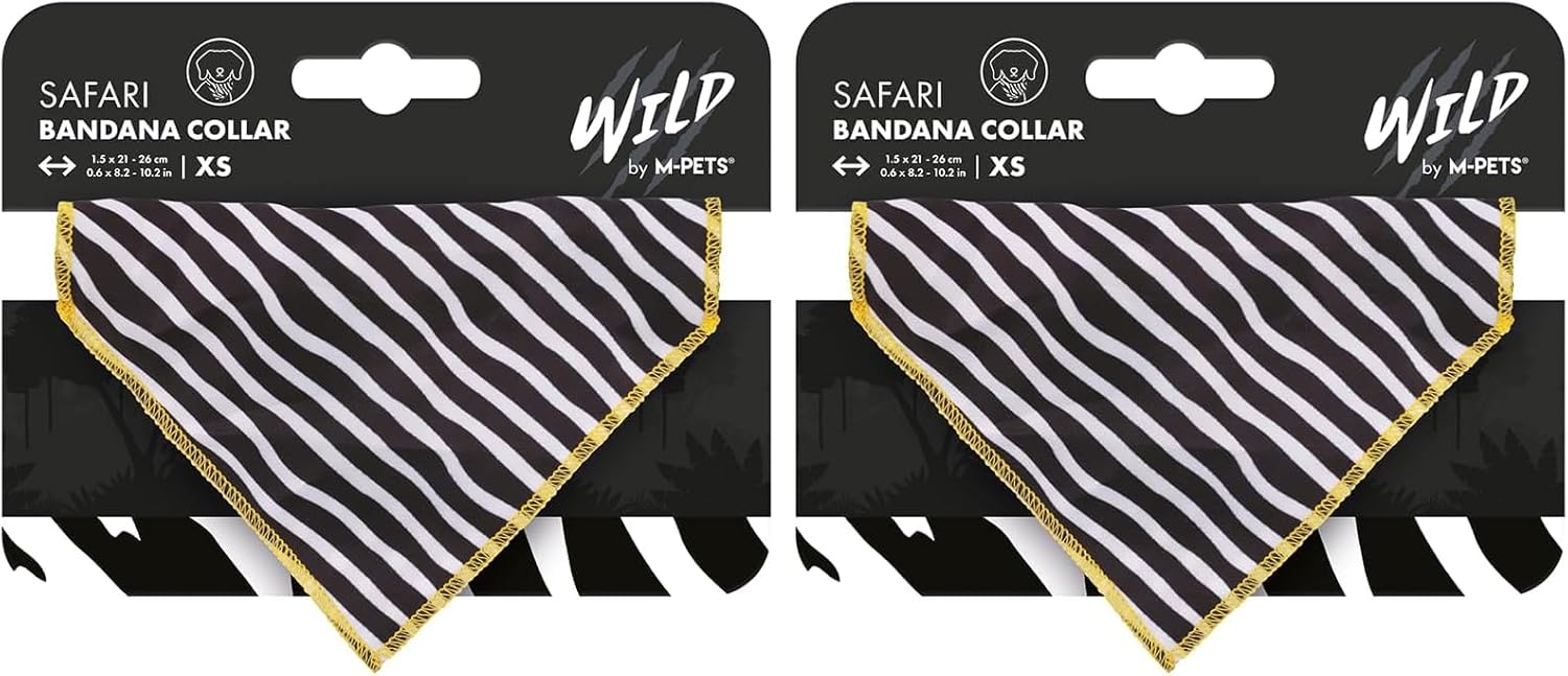 Alternative view of WILD SAFARI BANDANA COLLAR (XS) (2 paketi)