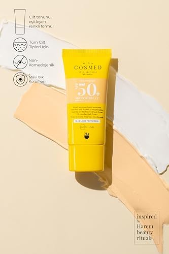Alternative view of Cosmed Tüm Cilt Tipleri İçin Renkli Suya Dayanıklı SPF50+ Güneş Kremi - Skinvisible CC SPF50+ - 30 ml (2 paketi)