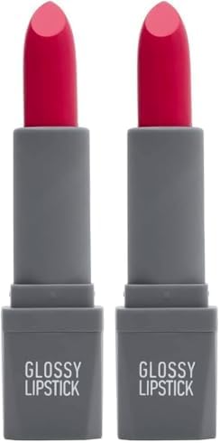 Uzun Süre Kalıcı Yoğun Renk Veren Nemlendirici Parlak Ruj - Glossy Lipstick 318 Deep Fuchsia (2 paketi)