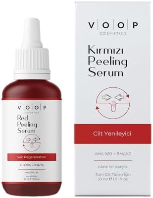 VOOP Kırmızı Peeling, Cilt Yenileyici Serum 30 ml (4 paketi)