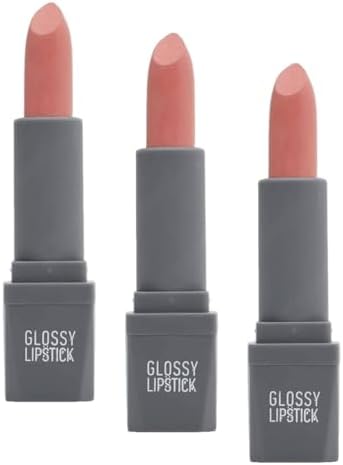 Uzun Süre Kalıcı Yoğun Renk Veren Nemlendirici Parlak Ruj - Glossy Lipstick 301 Bright Pink (3 paketi)