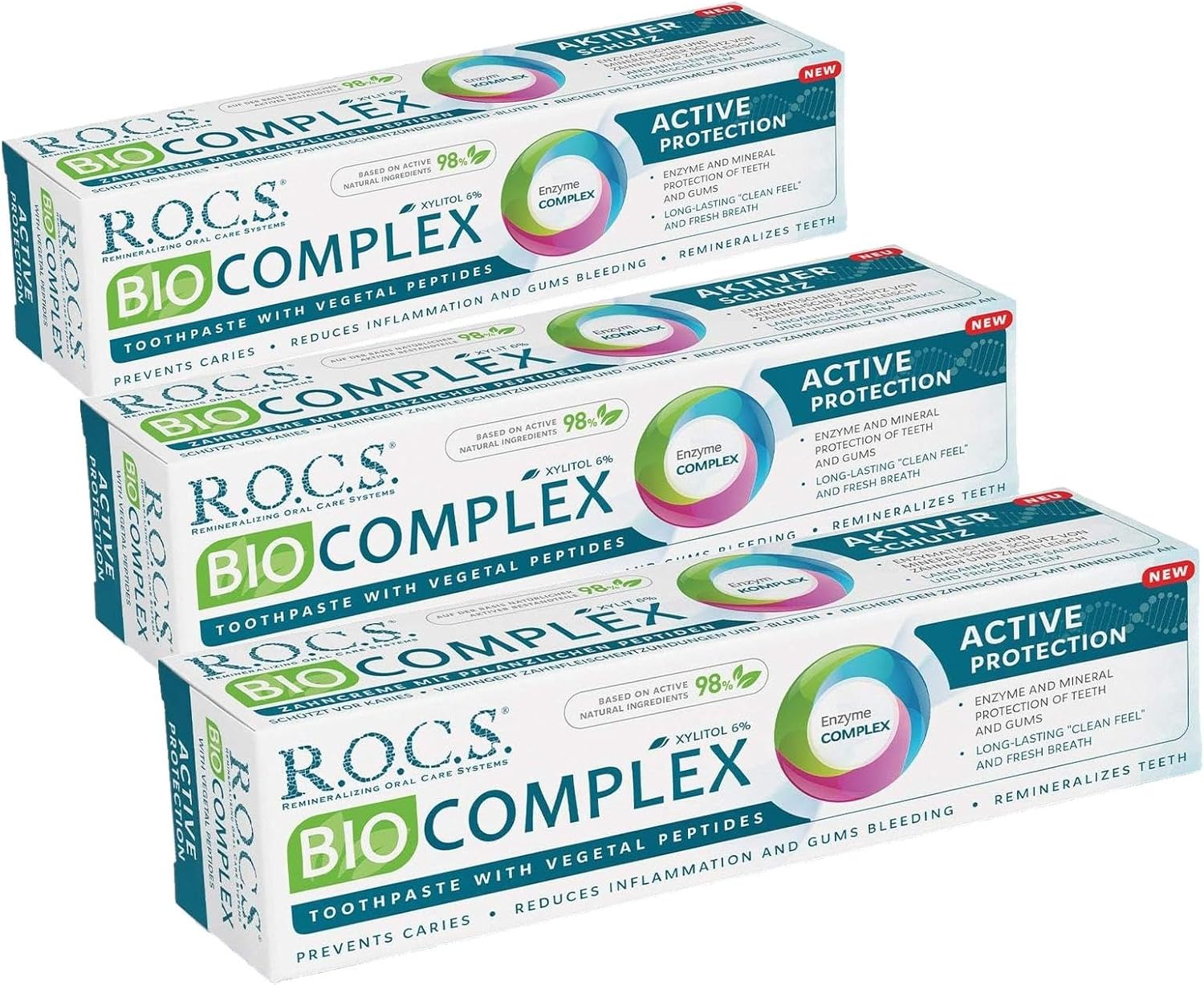 Alternative view of Bio Kompleks Tam Koruma Diş Macunu, 94G (3 paketi)