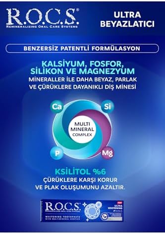 Ultra Whitening Ultra Beyazlatici Diş Macunu, 94G (3 paketi)