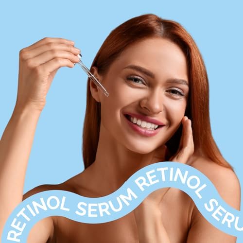 Retinol Serum – Anti Aging, Hyaluronik Asit & Niacinamide ile Kırışıklık ve İnce Çizgilere Karşı Yoğun Bakım, Cilt Yenileyici ve Nemlendirici Gece Serumu – Vegan Formül 20 ml (3 paketi)