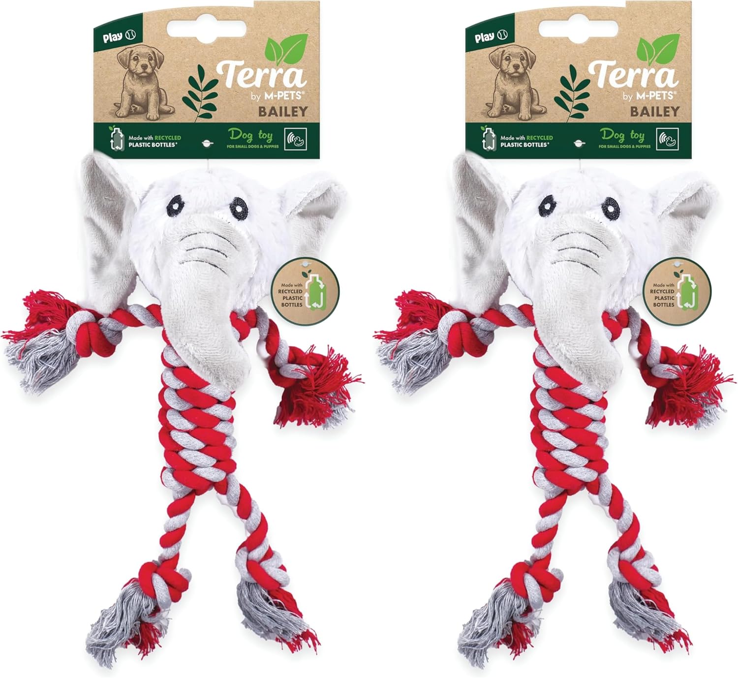 Alternative view of M-Pets Baıley Köpek Oyuncağı (2 paketi)