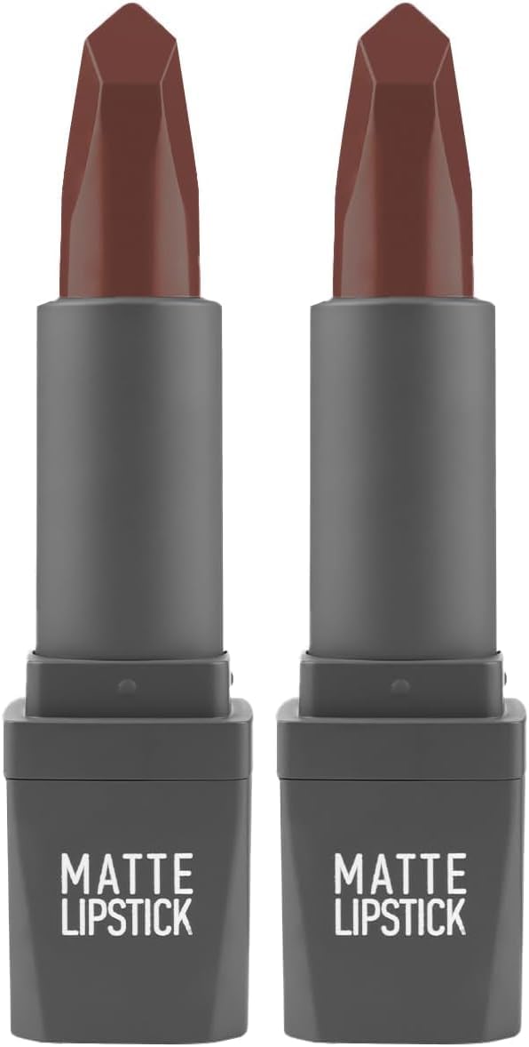 Yoğun Renk Veren Uzun Süre Kalıcı Nemlendirici Kadifemsi Mat Ruj - Lipstick 413 Dusty Plum (2 paketi)