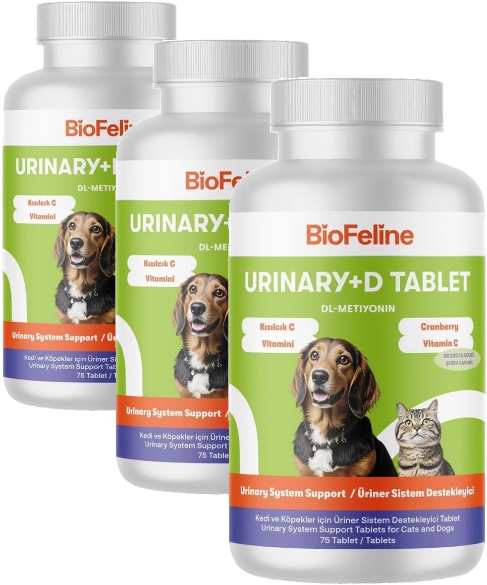Alternative view of Urinary+D Tablet (Kedi Ve Köpekler İçin İdrar Yolu Düzenleyen Bağışıklık Sistemi Güçlendirici Tablet) (3 paketi)