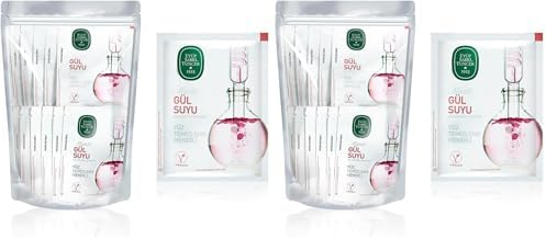 Mistik Gül Suyu Yüz Temizleme Mendili 30lu Doypack Poşet 9,3 X 12,5 Büyük Boy (2 paketi)