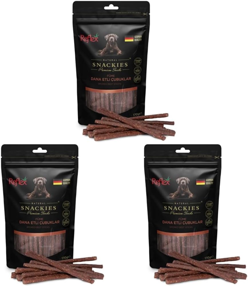 Reflex Füme Dana Çubuk Köpek Ödülü 170 Gr (3 paketi)