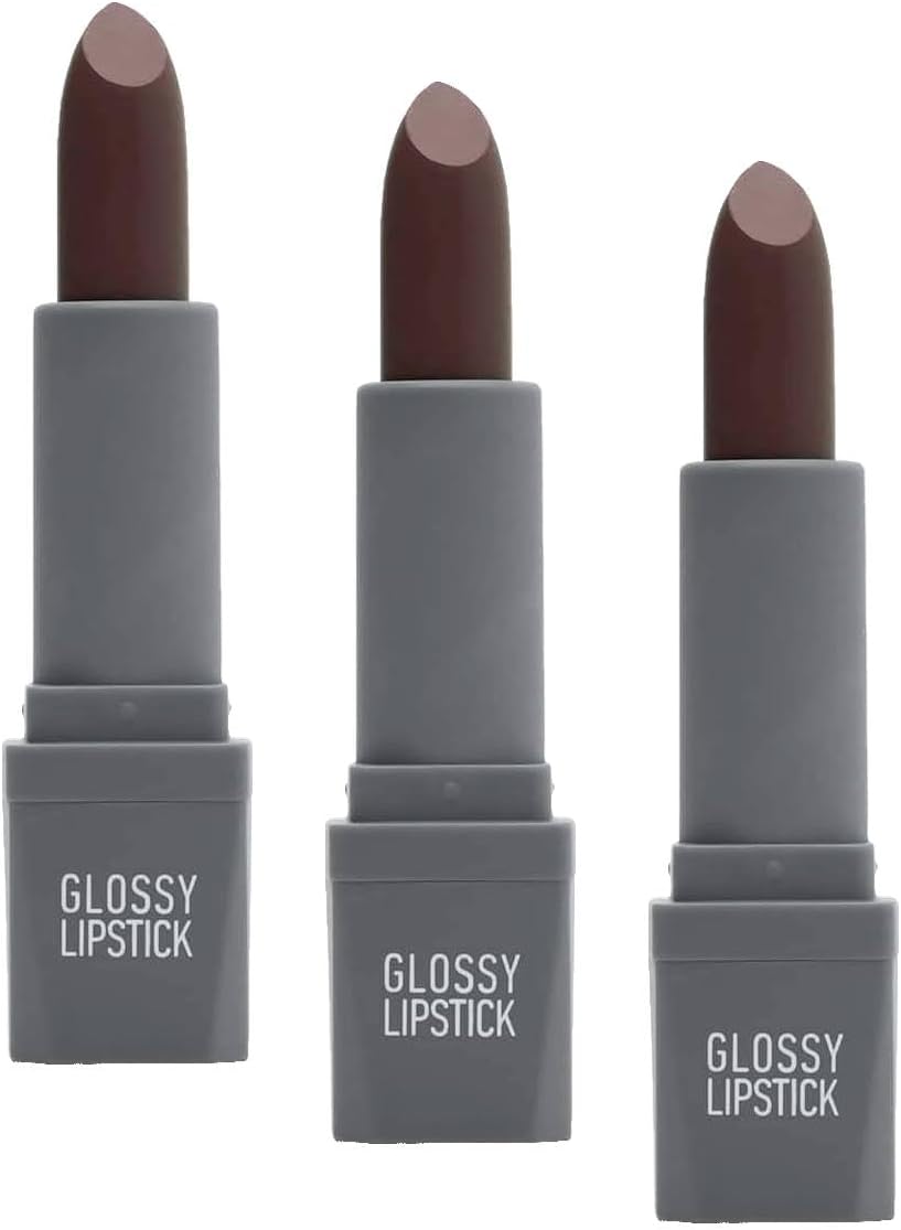 Uzun Süre Kalıcı Yoğun Renk Veren Nemlendirici Parlak Ruj - Glossy Lipstick 316 Dusty Plum (3 paketi)