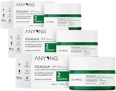 Alternative view of Anyong Cica Tiger Grass Ton Eşitleyici Ve Kızarıklık Karşıtı Krem Medium 20 Spf 30 ml Orta Cilt Tonları (3 paketi)