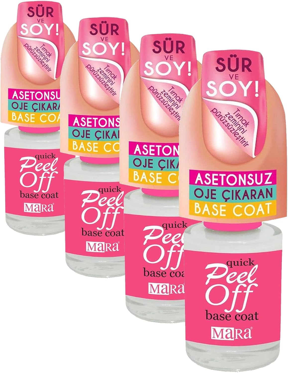 Alternative view of Mara Kozmetik Peel Off Base Coat Oje Çıkarıcı (4 paketi)
