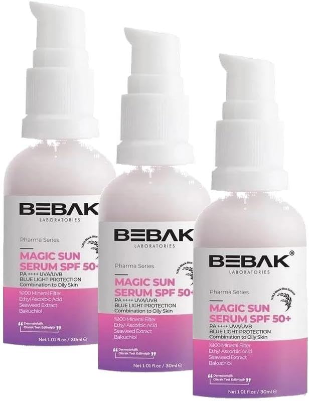 Bebak Pharma Güneş Serumu Spf 50 + Pa ++++ 30 Ml (3 paketi)