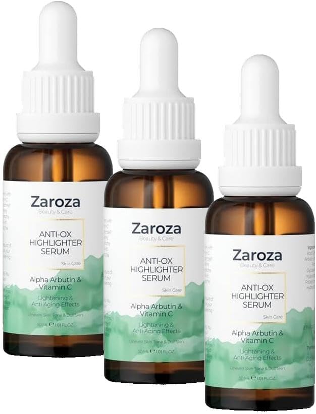 Zaroza Leke Ve Yaşlanma Karşıtı Arbutin & Vitamin C Cilt Aydınlatıcı Serum 30 ml (3 paketi)