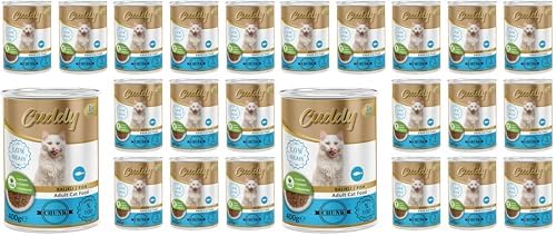 Alternative view of Cuddy Yetişkin Kedi Balıklı ve Jöleli Konserve Mama 400 Gr x 12 adet (2 paketi)