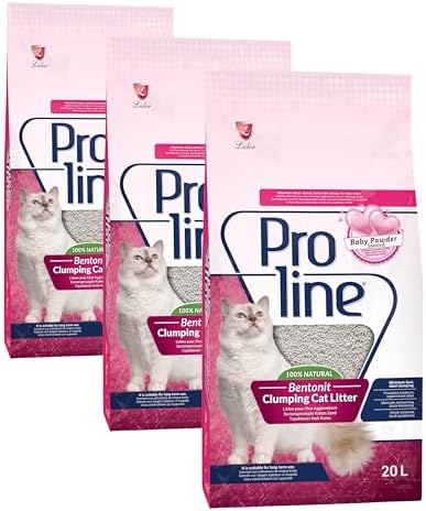 Alternative view of Proline Bebek Pudra Kokulu Bentonit Kedi Kumu 20 L (3 paketi)