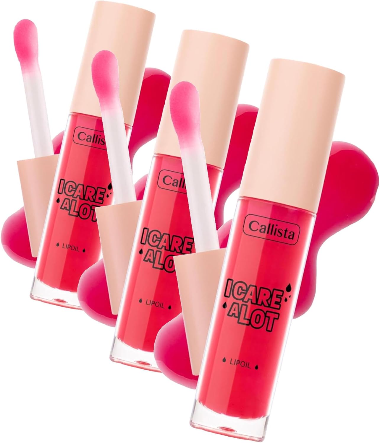 Alternative view of Callista I Care A Lot Lip Oil Nemlendirici ve Parlatıcı Dudak Bakım Yağı - 10 Sweetie Pink - Pembe (3 paketi)