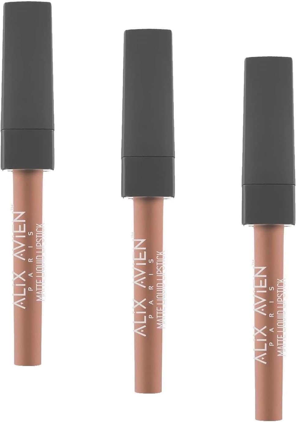 Uzun Süre Kalıcı Kadifemsi Kuruma Yapmayan Mat Likit Ruj - Lipstick 501 Caramel Nude (3 paketi)