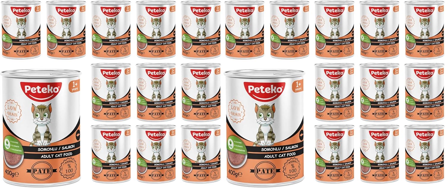 Yetişkin Kedi Somonlu Pate 400 Gr x 12 adet (2 paketi)