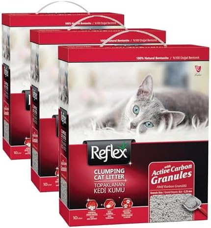 Alternative view of Reflex Aktif Karbon Granüllü Topaklanan Kedi Kumu 10 Lt (3 paketi)