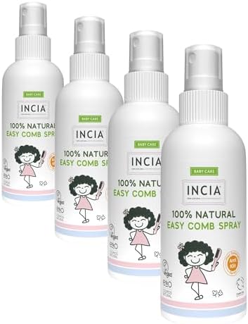 Alternative view of INCIA %100 Doğal Kolay Tarama Spreyi Çocuklar İçin Nemlendirici Parlaklaklaştırıcı Anti Klit 100 ml (4 paketi)