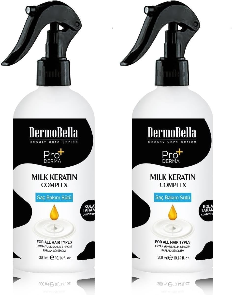 DermoBella Keratin Complex Saç Bakım Sütü 300 ml (2 paketi)