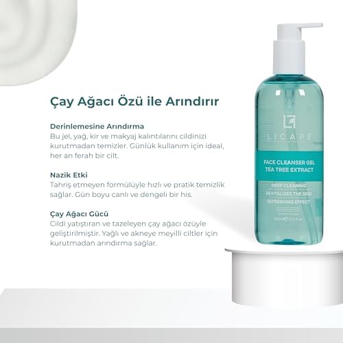Licape Çay Ağacı Özlü Yüz Temizleme Jeli 400ml (3 paketi)