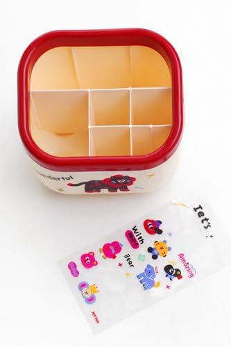 Alternative view of Yoyoso Masa Üstü Kare Organizer Kırmızı