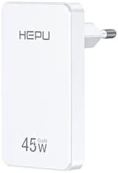 HP-C35 45 Watt GaN Şarj Adaptörü 100 Cm Kablo 2-Port Charger Hızlı Şarj Seti Type-C Kablo Dahildir Charge 3.0 - Görsel 3