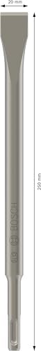1x PRO SDS plus-4C Düz Keski (Beton, Tuğla, Ø mm, Professional Aksesuar Kırıcı Delici, Kırıcılar)