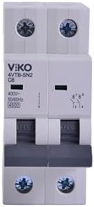 4VTB-2C06 Otomatik Sigorta 4,5kA C Tipi 2 Kutup 06A