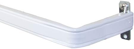 Rod Desyne KBX3018 Kilit Dikişi 7,62 cm Perde Çubuğu, 45,76-71,12 cm, Beyaz