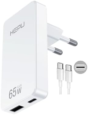 Alternative view of HP-C36 65 Watt GaN Şarj Adaptörü 100 Cm Kablo 2-Port Charger Hızlı Şarj Seti Type-C Kablo Dahildir Charge 3.0
