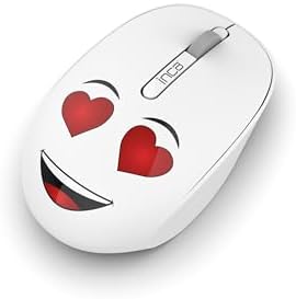 INCA WENNY IWM-245BT DESİNG 3D WİRELESS MOUSE- BEYAZ, Sevimli Emoji Karakterli,2.4 GHz USB,Ergonomik Zarif Kullanım Şekli, Konforlu Dokunuş Hissi,1200 Dpi, 10M Çekim Mesafesi,Uyku Modu