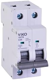 10VTB-2C25 Otomatik Sigorta 10kA C Tipi 2 Kutup 25A