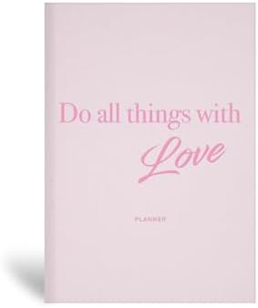 15x21 Keten Süresiz Planlayıcı Ajanda Defter Pembe